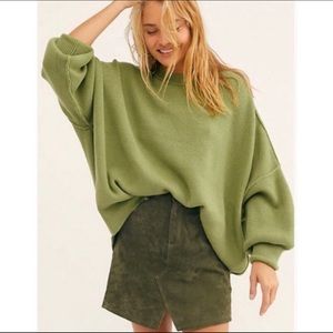 Free People Easy Street Tunic in Julep Green